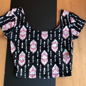 Garage Printed Crop Top
